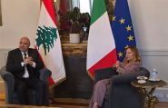 President Aoun Arrives in Rome, Meets with Meloni and Mattarella