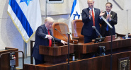 Trump at the Knesset Ahead of the Peace Summit