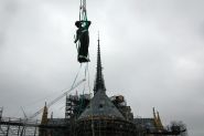 Notre-Dame Gets Back St Thomas Statue Adorning Spire Base
