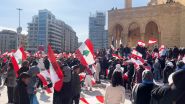 Thousands Rally in Martyrs' Square Ahead of Saad Hariri's Speech 