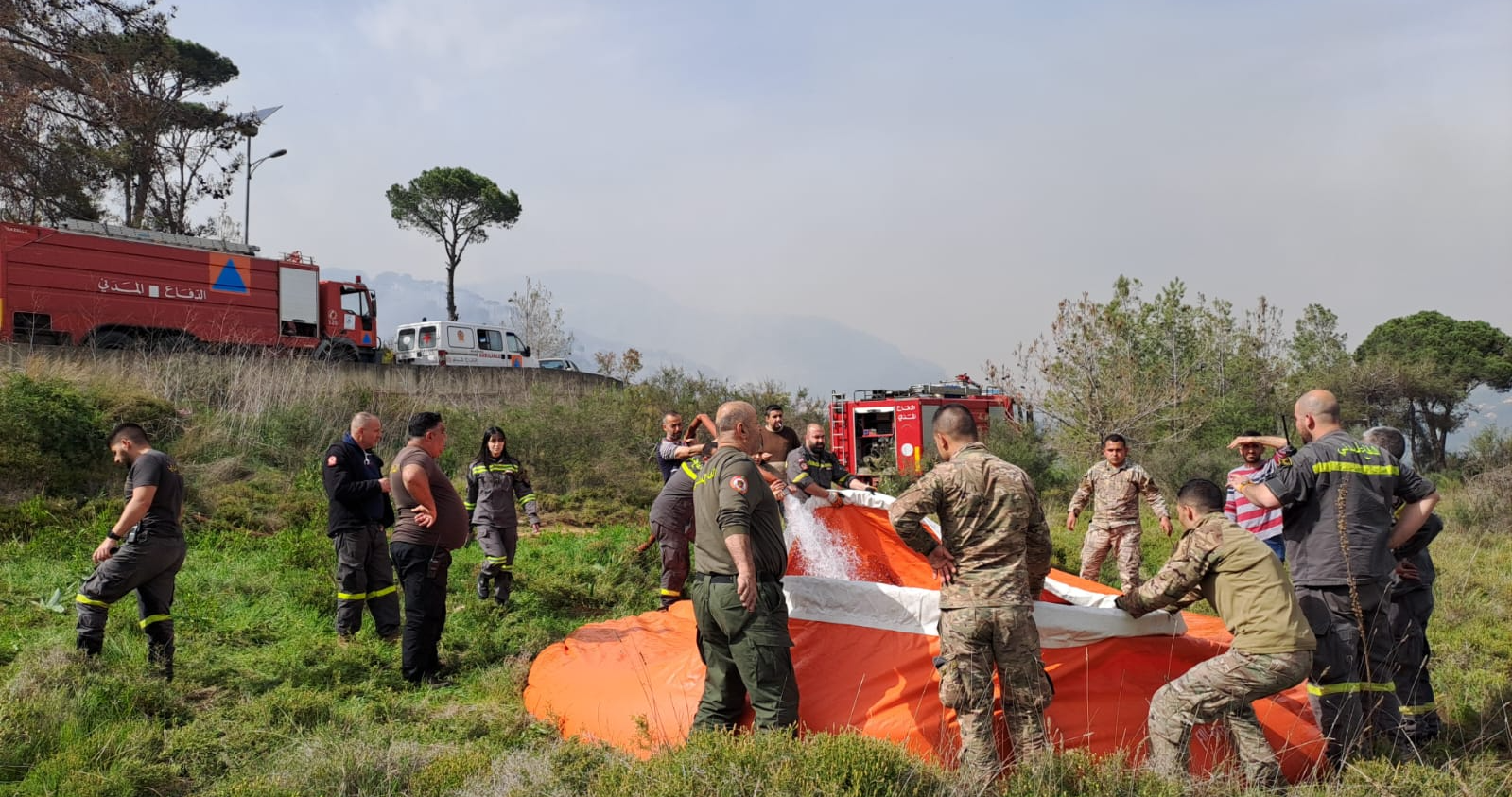 Incendie à Remhala: les pompiers mobilisés pour contenir les flammes