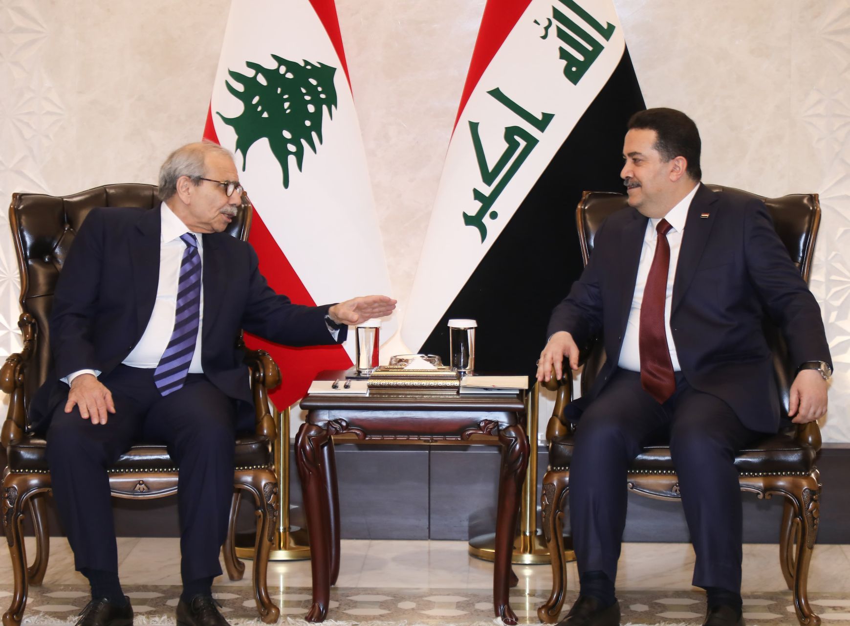 Nawaf Salam rencontre son homologue irakien à Bagdad