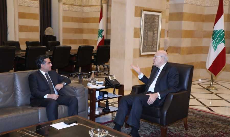 Hamiyeh Discusses with Mikati Debris Removal, Cost and Reconstruction