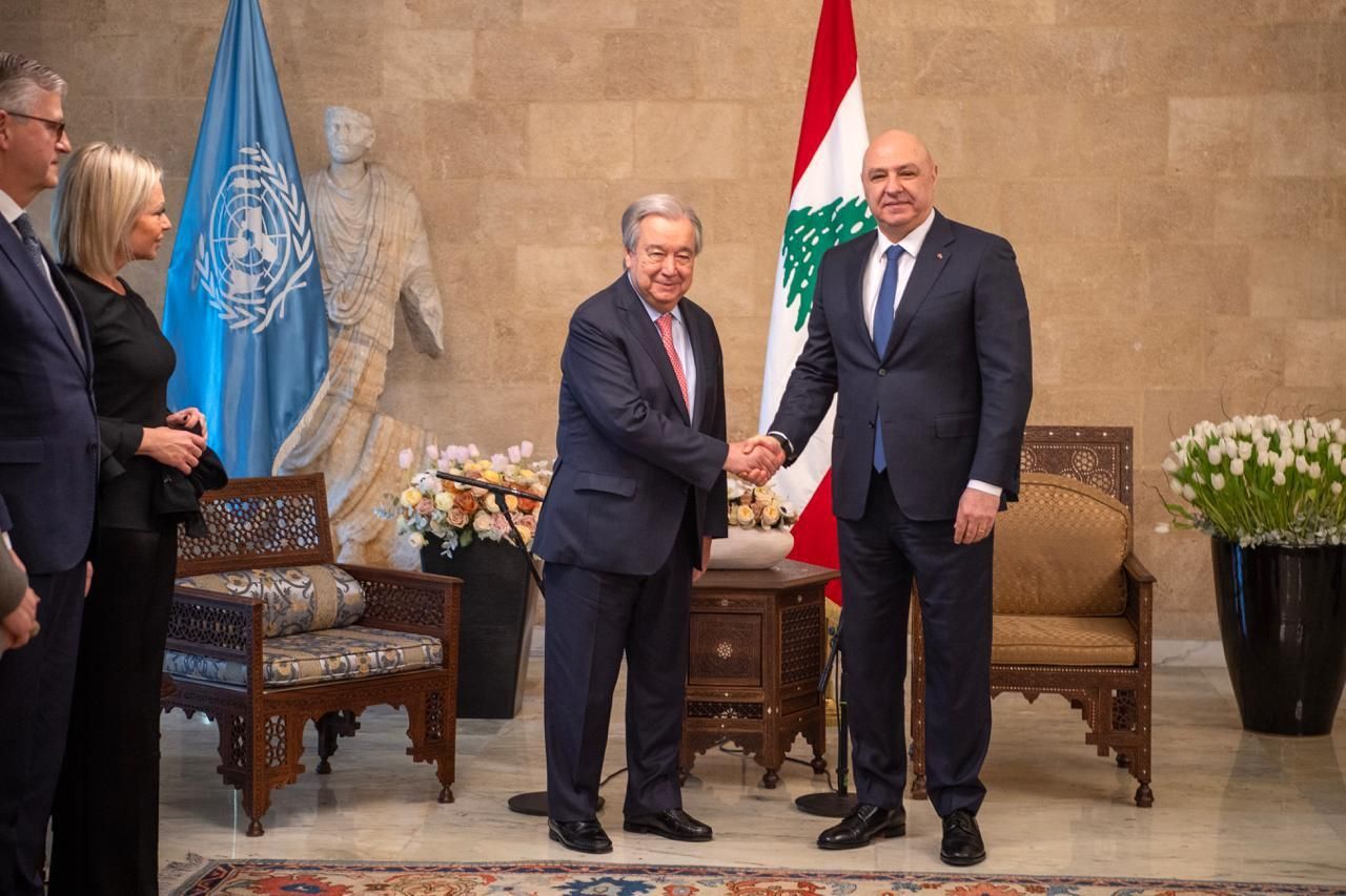 Guterres Urges Reforms, Reaffirms International Support for Lebanon