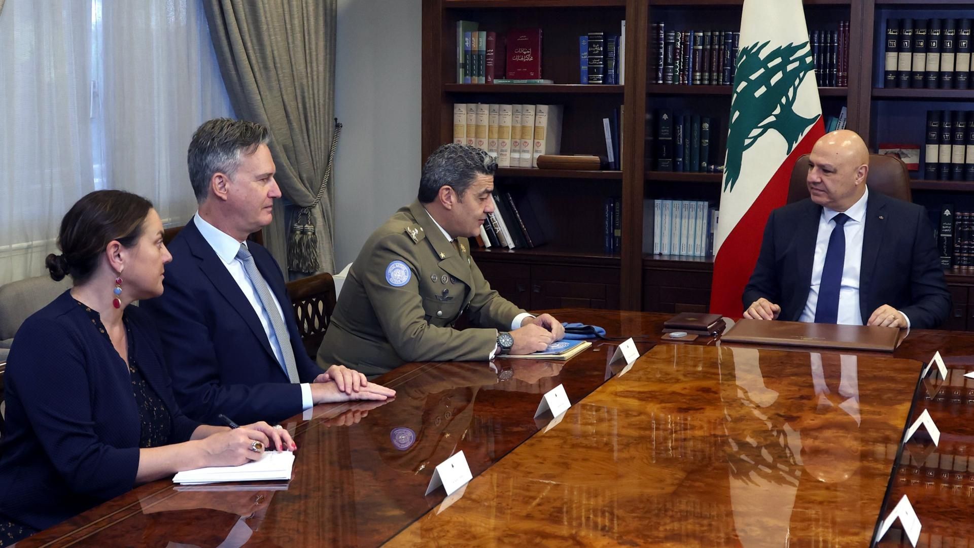 Aoun plaide pour une prolongation du mandat de la Finul