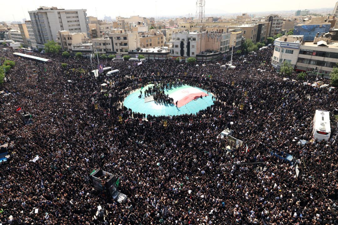 Huge Crowds Gather in Tehran for Raisi's Funeral Procession