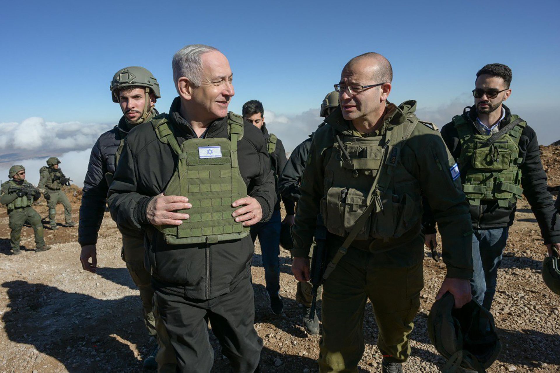 Netanyahu Visits Israeli Troops in Syria Beyond Ceasefire Line