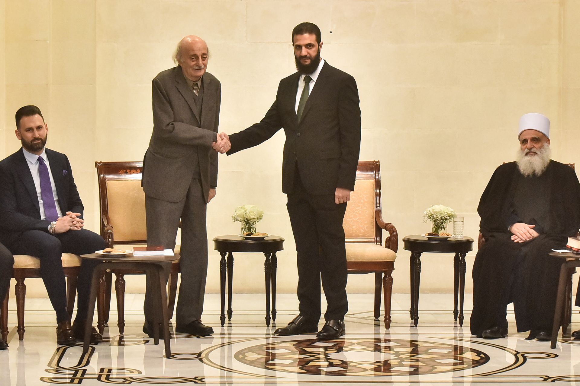 Al-Sharaa met Joumblatt, vows country will not negatively interfere in Lebanon