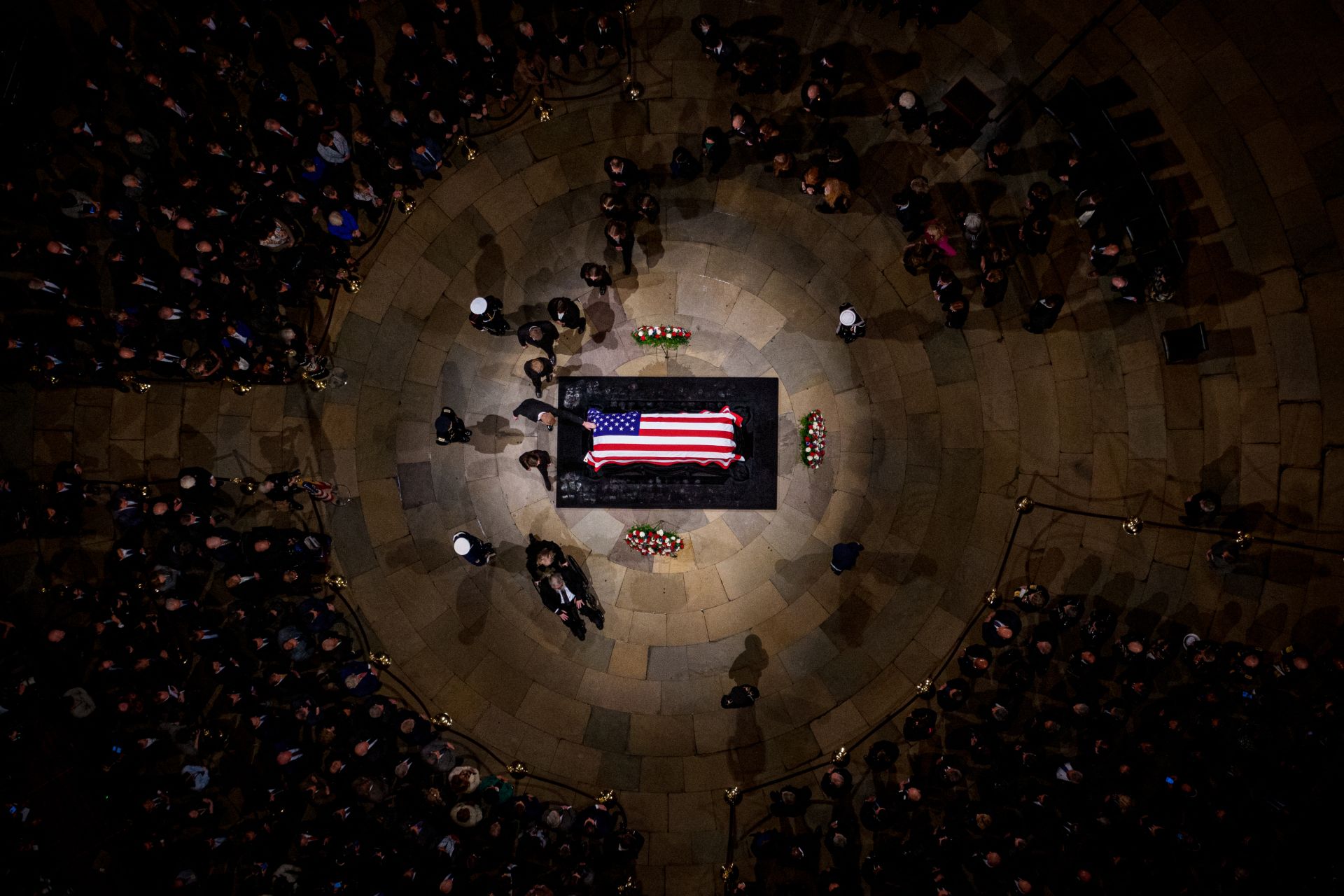 Former US President Carter Lies in State After Somber Washington Procession