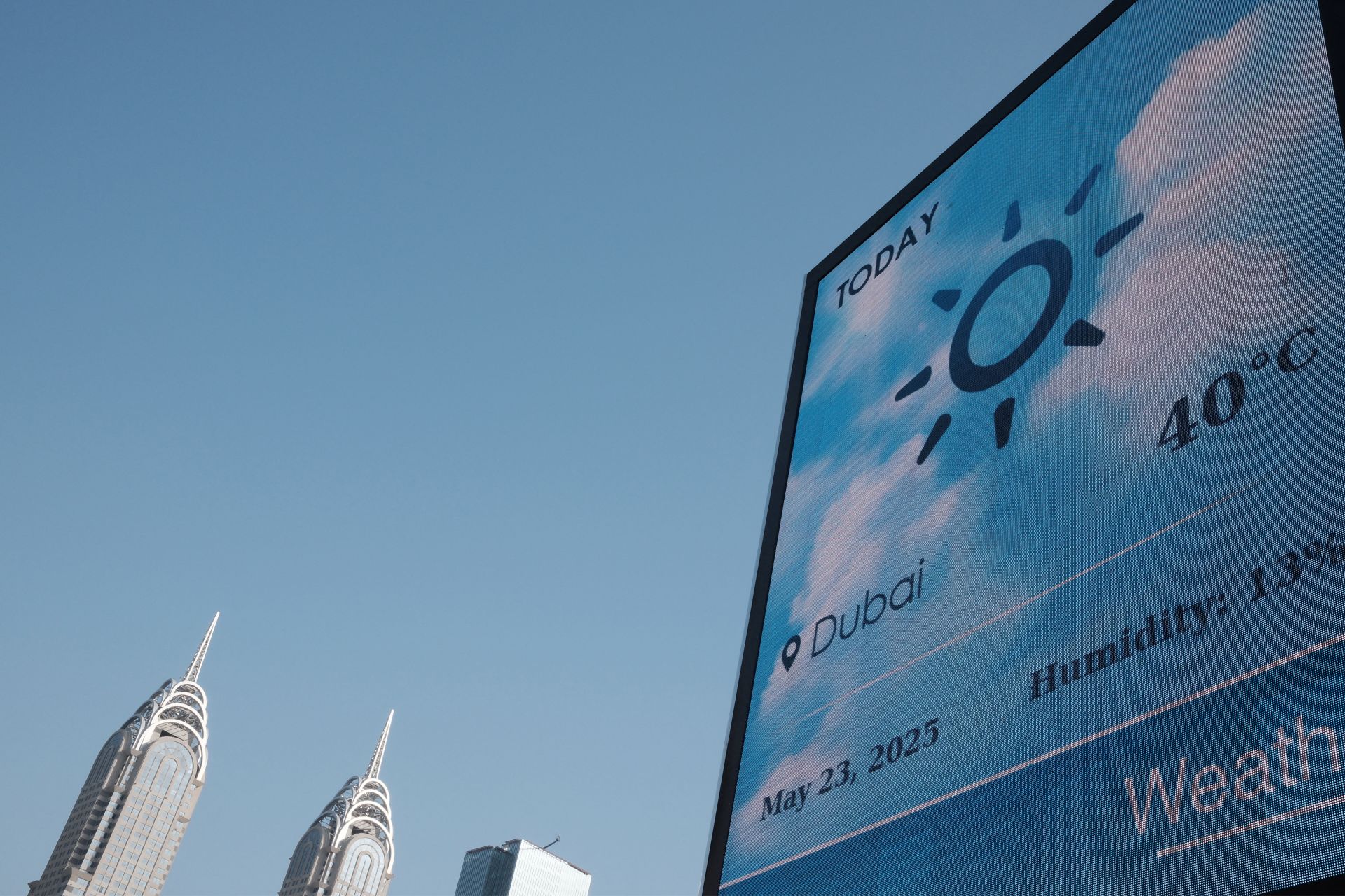 Les Émirats enregistrent un record de température en mai, avec 51,6 degrés Celsius