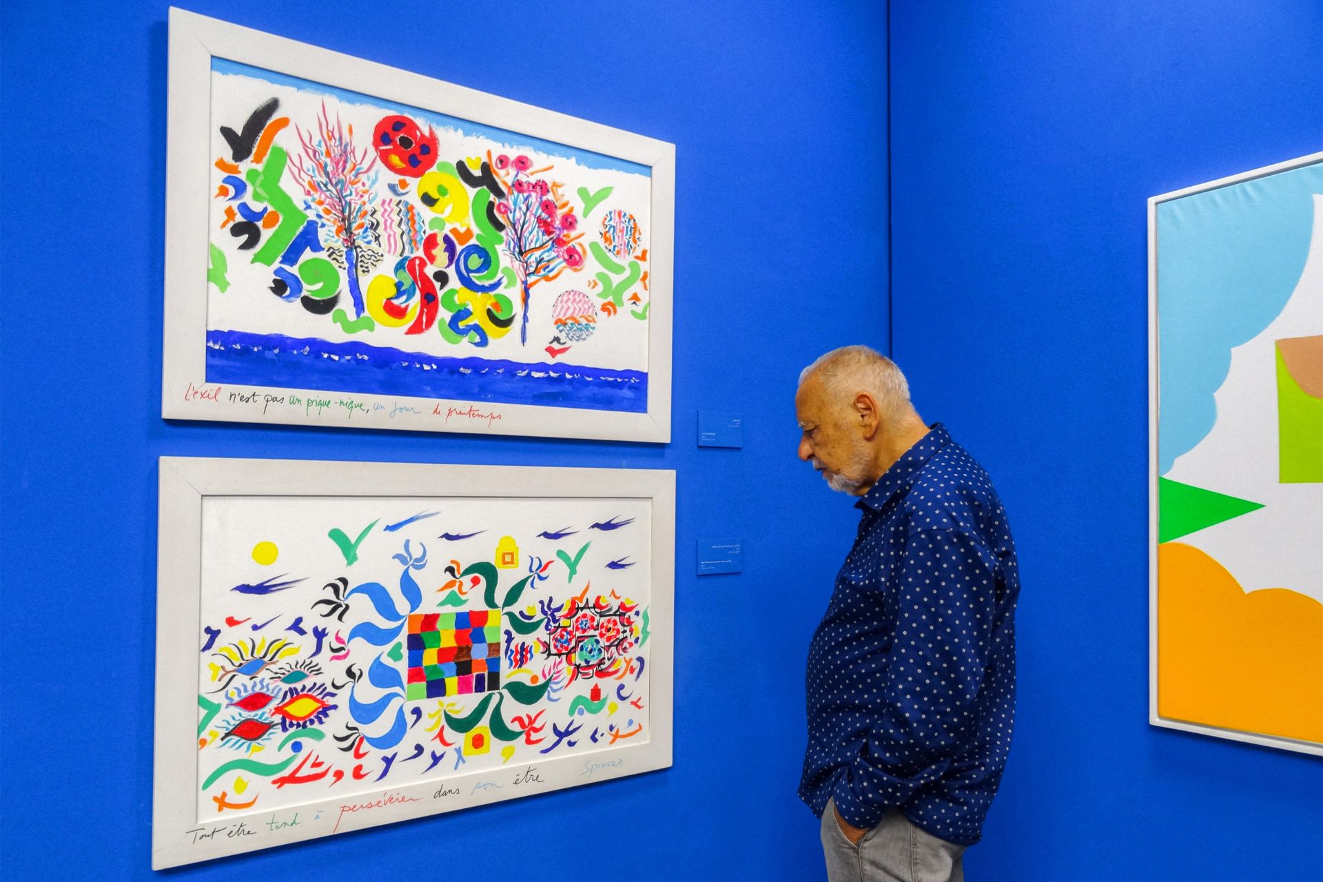 Dans un monde troublé, l'écrivain Tahar Ben Jelloun peint l'apaisement