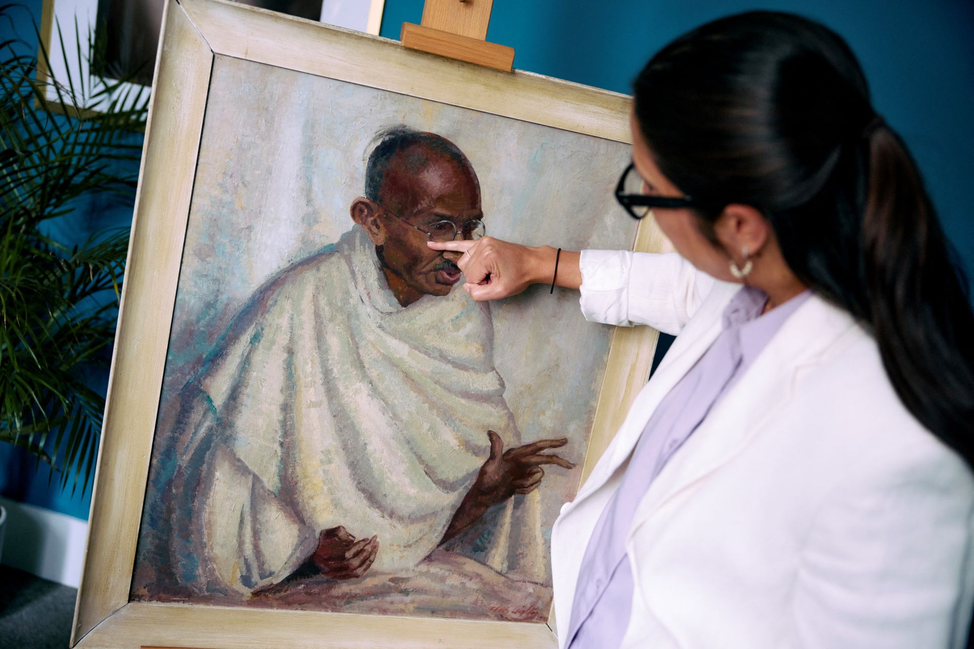 Historic 1931 Gandhi Oil Painting Fetches £152,800 at London Auction