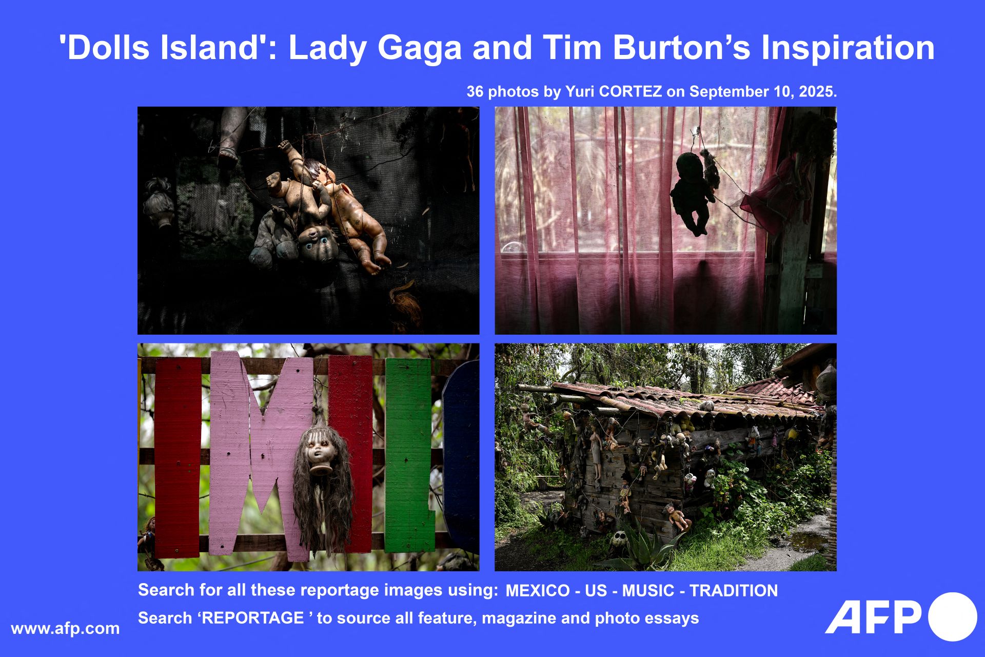 À Mexico, la macabre île des poupées inspire un clip signé Tim Burton et Lady Gaga