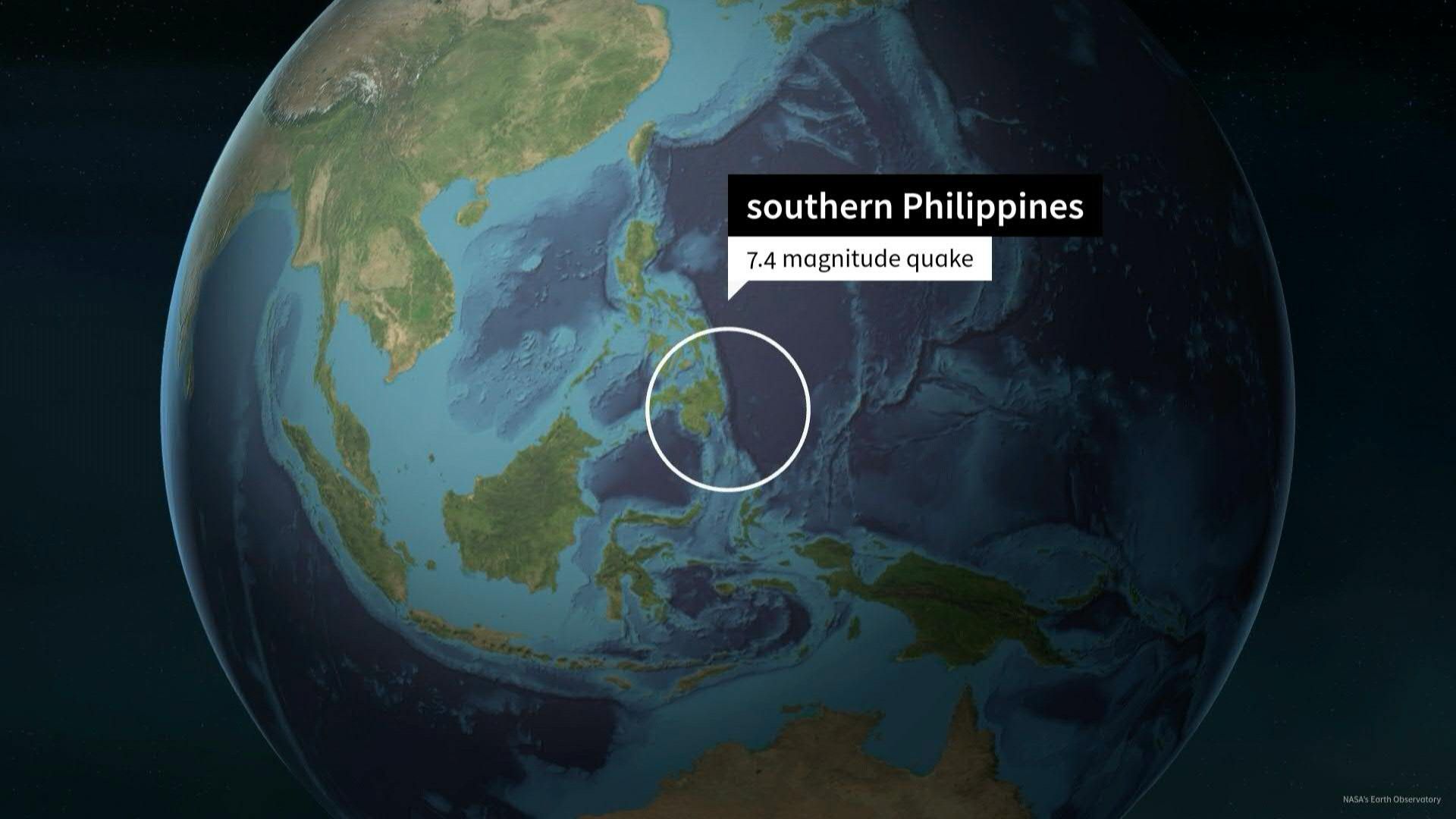 7.4 Magnitude Quake Strikes off Southern Philippines