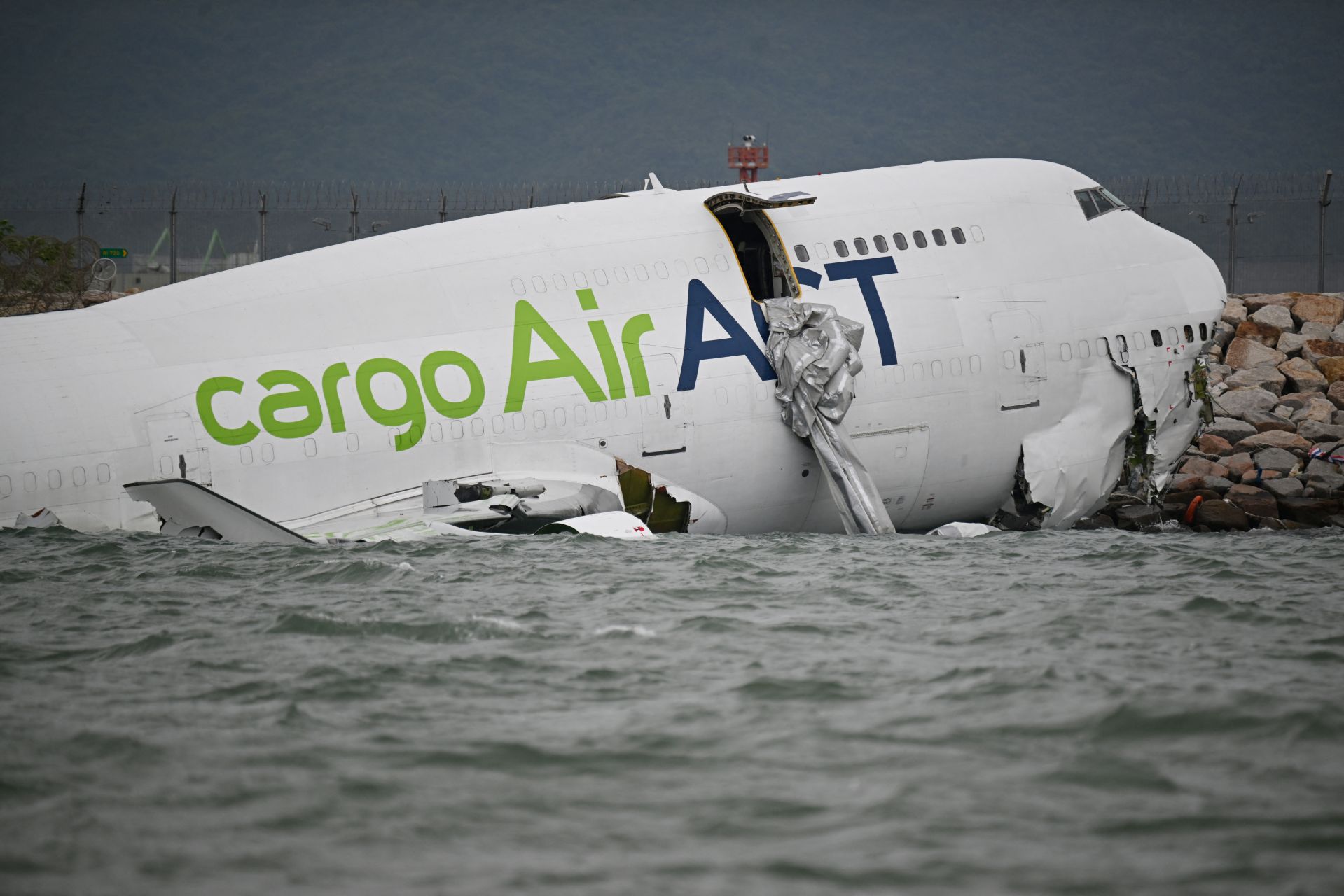 Cargo Plane Skids off Hong Kong Runway, Kills Two