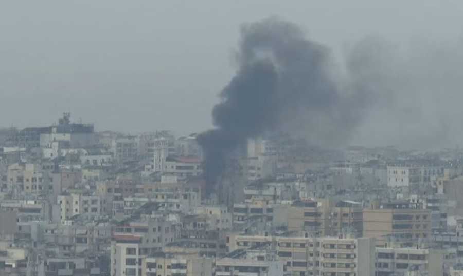  Beirut Southern Suburb Targeted by Israeli Airstrikes