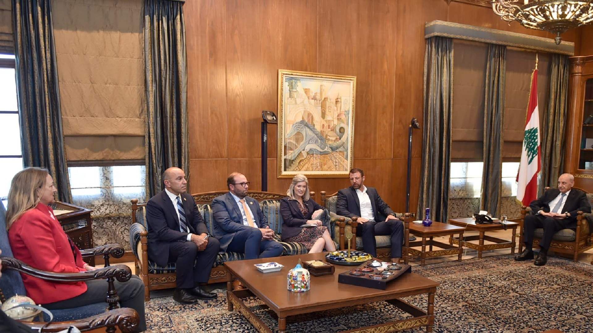 Salam insiste sur le rôle de la Finul, Berry alerte sur son affaiblissement devant une délégation américaine