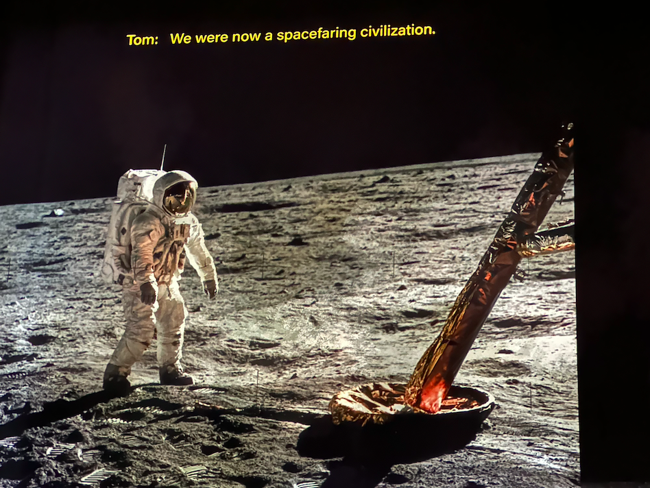 The Atelier des Lumières Lands on the Moon: An Immersive Odyssey by Tom Hanks