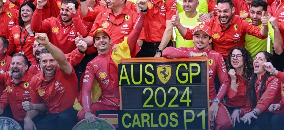 Sainz Wins Australian GP in Ferrari 1-2 as Verstappen Fails to Finish