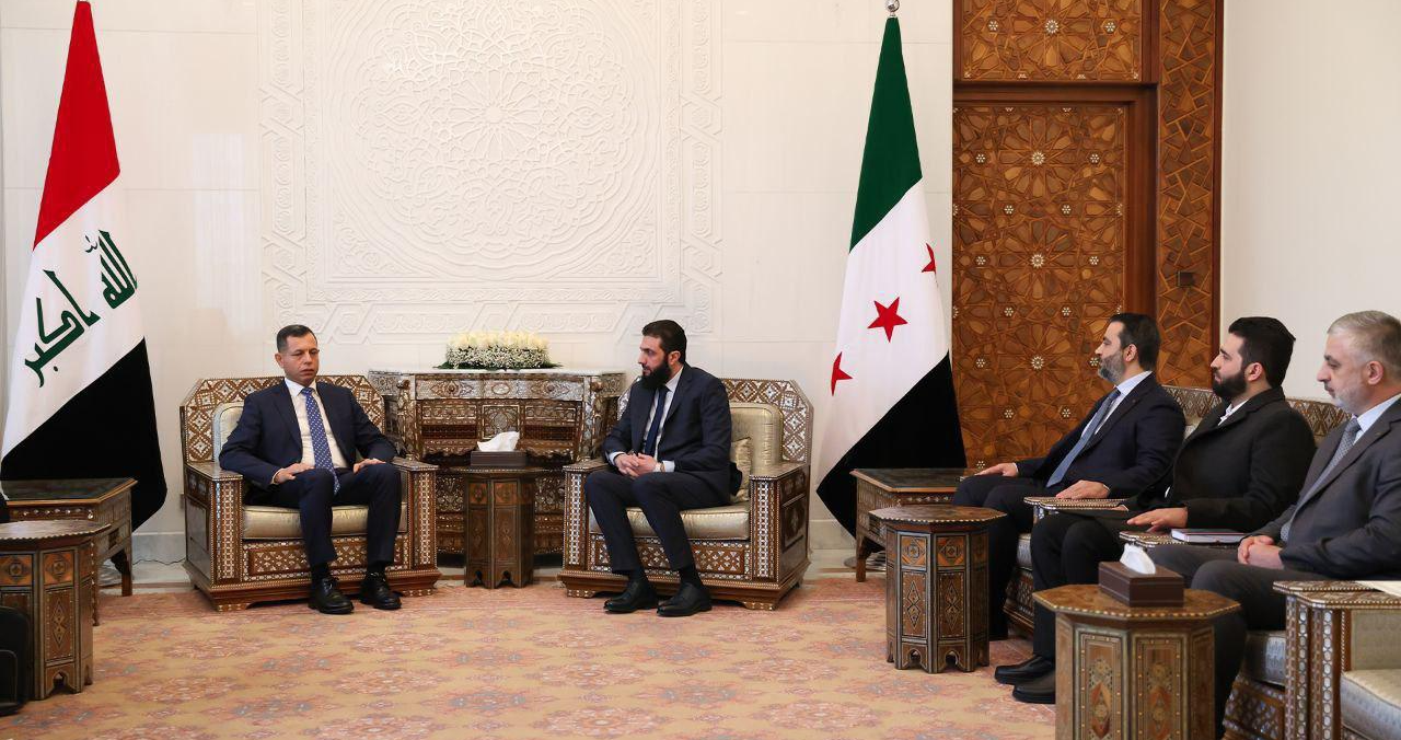 Syria's Ahmad al-Sharaa Meets with Iraqi Intelligence Chief