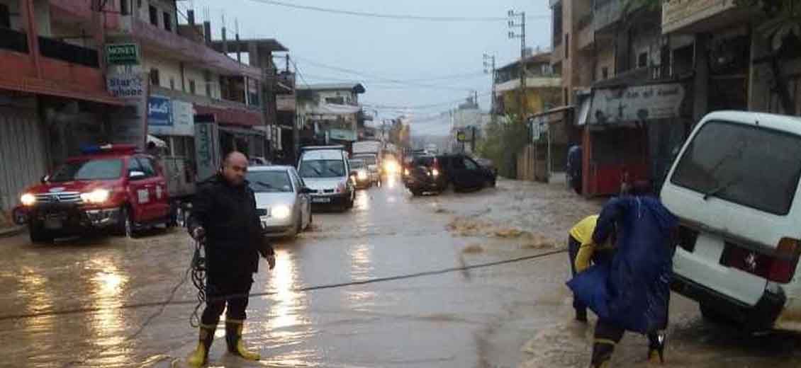 Floods Inundate the Coastal Highway in Tripoli and Akkar