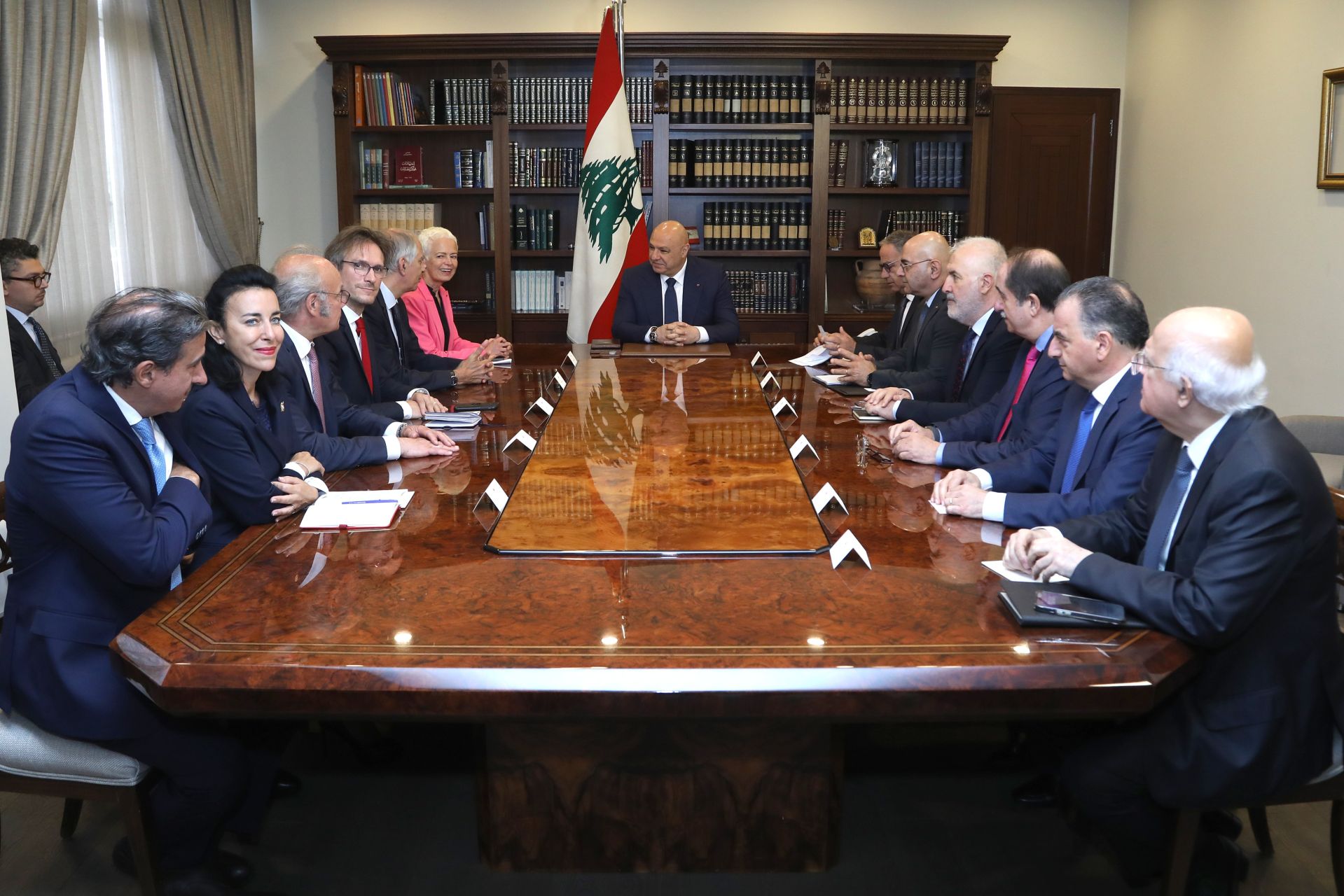 Aoun Urges Israeli Withdrawal Before French Parliamentary Delegation
