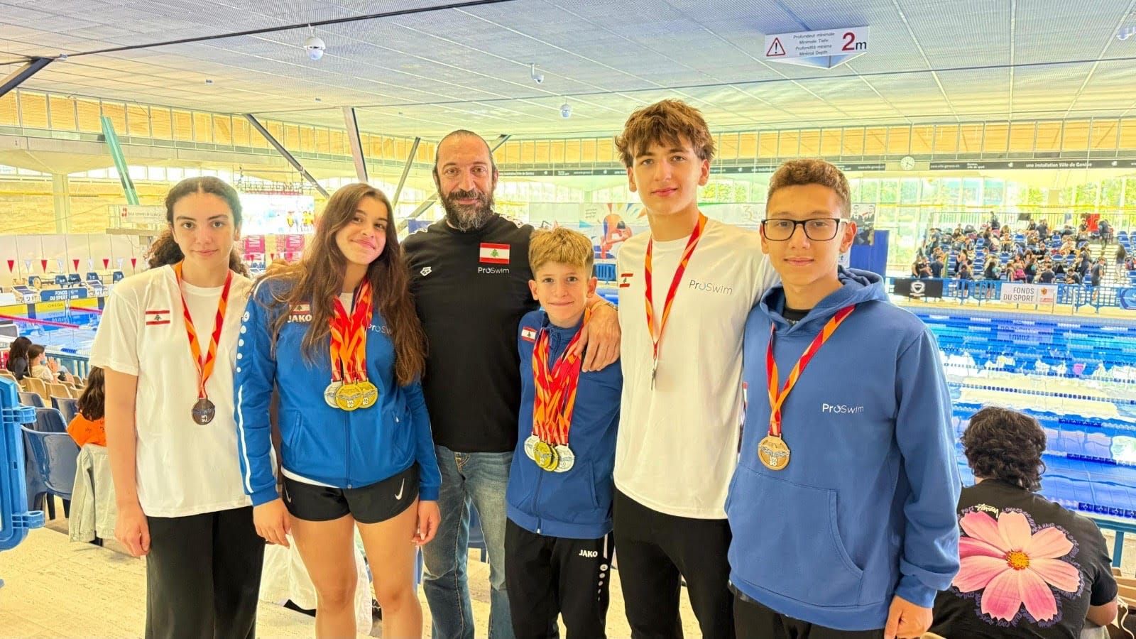 Swimming: Lebanon Wins Gold in Geneva