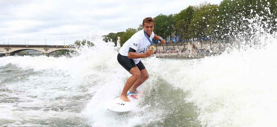 Olympic Games 2024: Tahitian Surfing Champion Takes Victory Lap Along the Seine