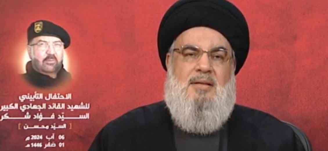 Nasrallah: Response to Shokr’s Killing Not Expected Soon