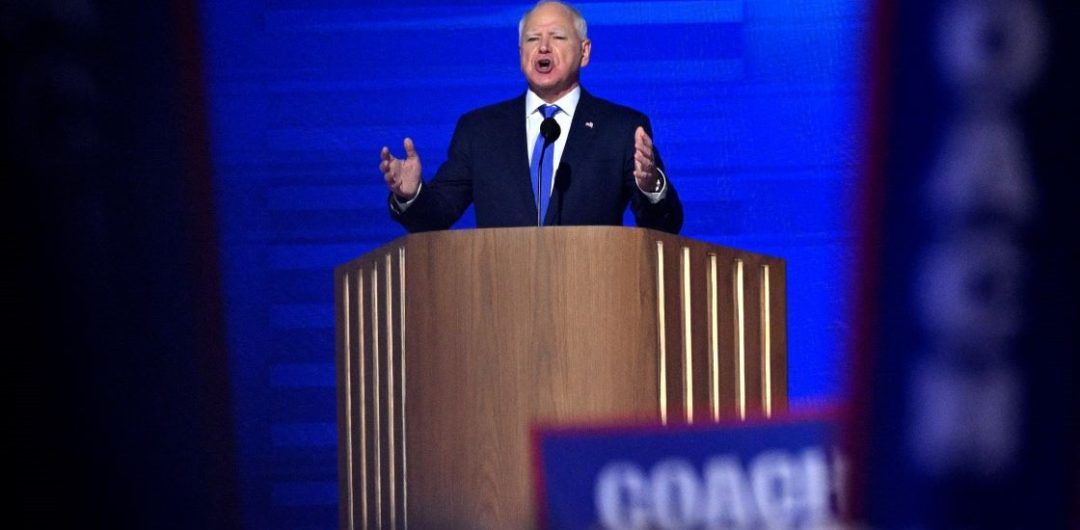 Tim Walz Captivates the DNC During Flamboyant Address