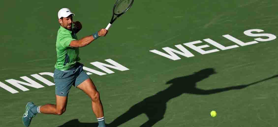 Djokovic Claws Out Win in Return to Indian Wells