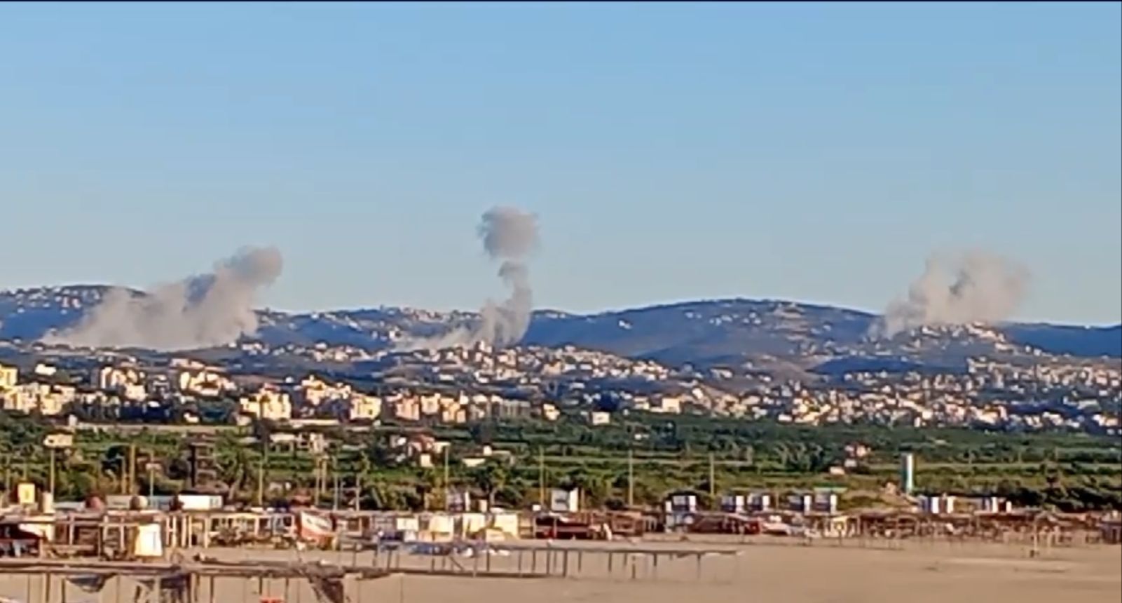 Consistent Israeli airstrikes on the southern suburbs of Beirut.