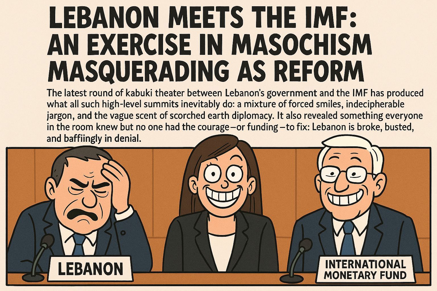 Lebanon Meets the IMF: An Exercise in Masochism