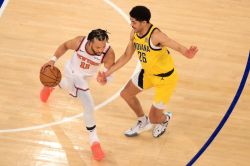 Brunson, Towns Keep Knicks Alive in Pacers Rout