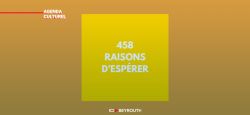 Les 458 raisons d'espérer de l'Agenda Culturel