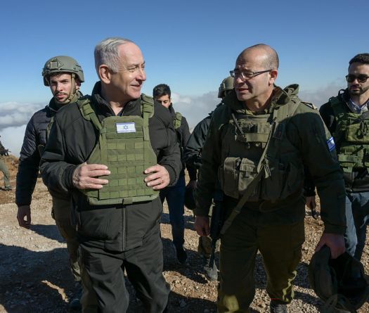 Netanyahu Visits Israeli Troops in Syria Beyond Ceasefire Line