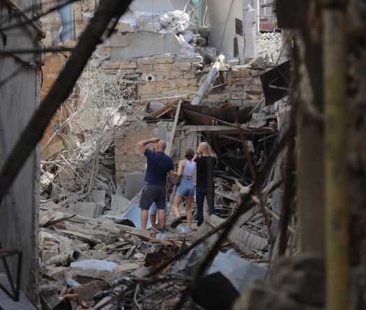 Russian Strikes kill 14 in 'Horrific' Attack on Kyiv