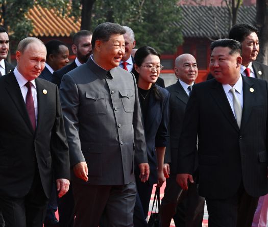 Putin and Kim Jong Un Attend Military Parade in Beijing