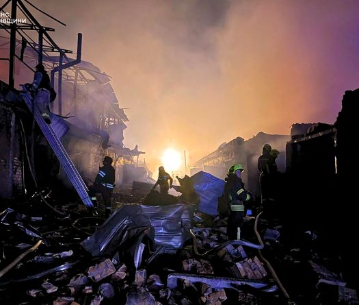 Russia, Ukraine trade blame for deadly overnight strikes