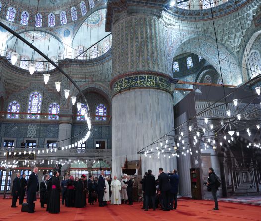 Pope Visits Istanbul's Blue Mosque