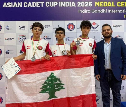 Fencing: Asian Silver for Lebanese Cadets in India