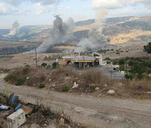 Series of Israeli Strikes on the Beqaa and South Lebanon