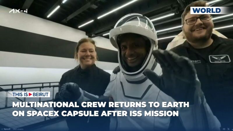 Multinational Crew Returns to Earth on SpaceX Capsule After ISS Mission