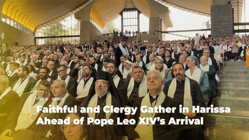 Faithful and Clergy Gather in Harissa Ahead of Pope Leo XIV’s Arrival
