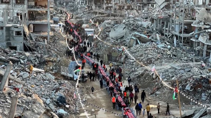 Ramadan Iftar Amid Gaza's Rubble 