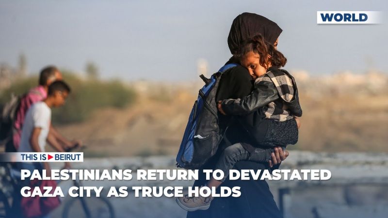 Palestinians Return to Devastated Gaza City as Truce Holds